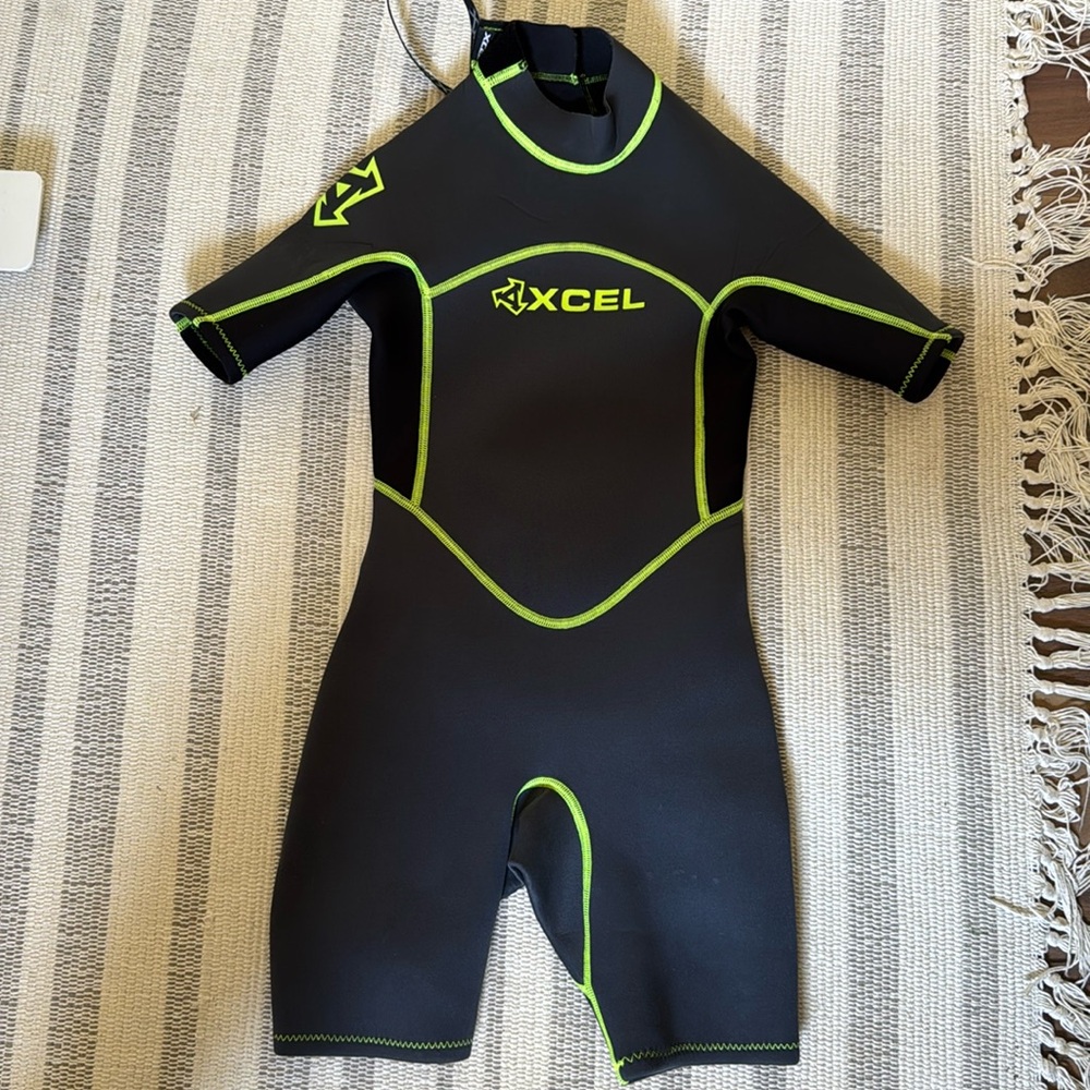 Kids XCEL Spring-suit/Wetsuit - Yellow and Gray